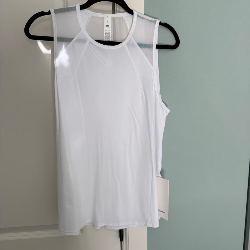lululemon athletica White Sculpt Tank 10